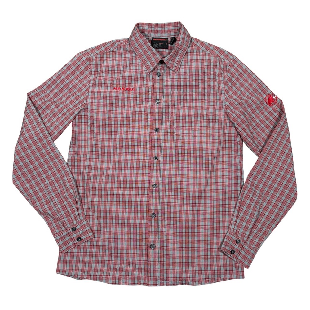 Mammut Shirt Mens M Plaid Long Sleeve Button Up Lightweight Performance Outdoor - Picture 8 of 11